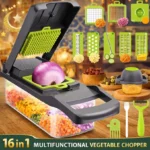 16 in 1 Vegetable Cutter – Multi‑Function Kitchen Chopper with Storage Box