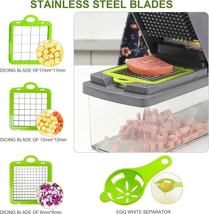 16 in 1 Vegetable Cutter – Multi‑Function Kitchen Chopper with Storage Box