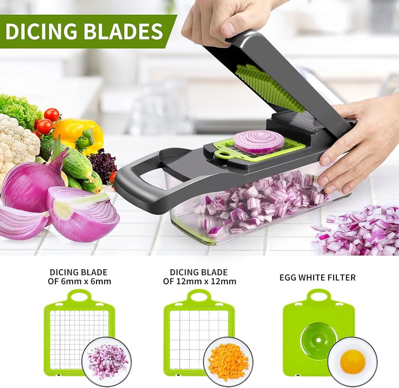 16 in 1 Vegetable Cutter – Multi‑Function Kitchen Chopper with Storage Box
